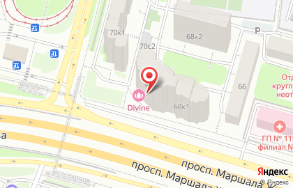 Медицинская лаборатория Гемотест на метро Октябрьское поле на карте