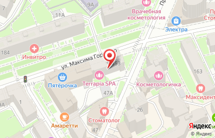 Студия загара на улице Максима Горького на карте
