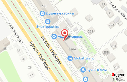 Магазин 220 Вольт на проспекте Победы на карте