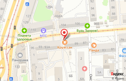 Круассан-кафе в Московском районе на карте