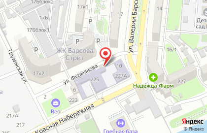 Автомойка Барс на улице Фурманова на карте