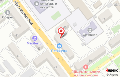 Туристическое агентство Мир приключений на проспекте Масленникова на карте