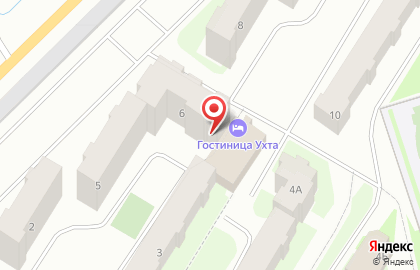 Гостиница Ухта на карте