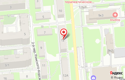 Ветеринарный центр Балу на улице Римского-Корсакова на карте