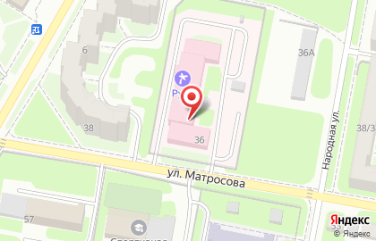 Сауна Русь на улице Матросова на карте
