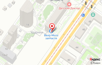 Магазин веломотозапчастей в Орджоникидзевском районе на карте