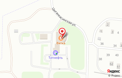 Гостиница Вятка в Новочебоксарске на карте