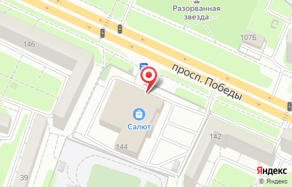 Фитнес-центр Салют в Октябрьском районе на карте