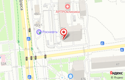 Магазин косметики и бытовой химии Метро на улице Щорса на карте
