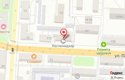 Волжско-Окское управление федеральной службы по экологическому и технологическому надзору Ростехнадзора на улице Полежаева на карте