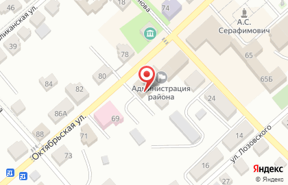 Взрослая поликлиника, Серафимовичская центральная районная больница на карте