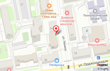 Пекарня Любимая на улице Ленина на карте