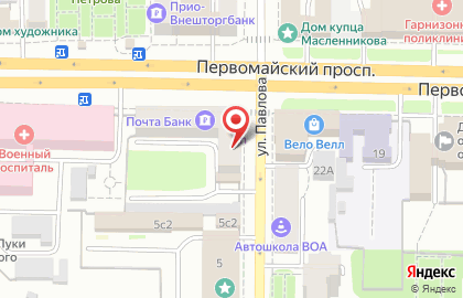 Салон красоты Галатея на улице Павлова на карте