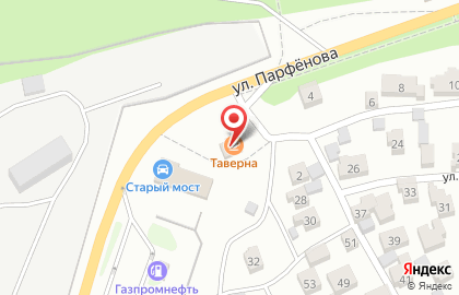 Кафе-бар Таверна в Октябрьском районе на карте