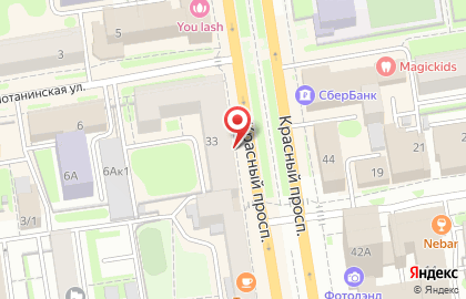 Кафе Байкал на Красном проспекте на карте