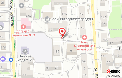 Калининградский гарнизонный военный суд на карте