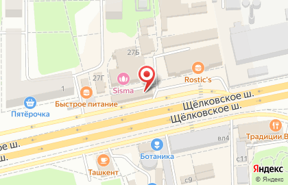 Салон сотовой связи МегаФон на Институтской улице в Щёлково на карте
