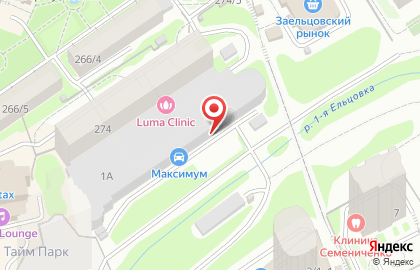 Сеть станций техосмотра Топсто в Заельцовском районе на карте