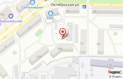 Гранит, ТСЖ на Октябрьской улице на карте