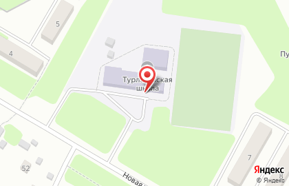 Турлатовская средняя школа на карте