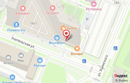 Магазин разливного пива Пиf`ko на Учительской улице на карте