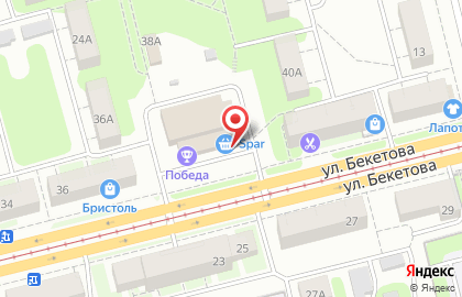 Супермаркет Spar в Нижнем Новгороде на карте