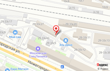 Мотор Москва на Авиамоторной (ул Нижегородская) на карте