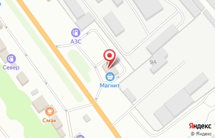 Супермаркет Магнит на улице Строителей на карте