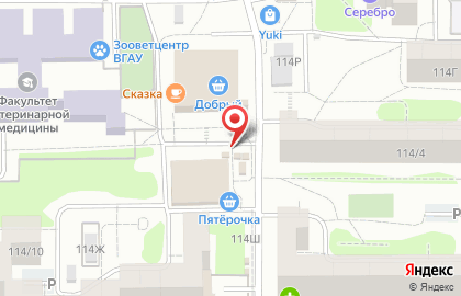Центральный район Киоск по продаже фруктов и овощей в Центральном районе на карте