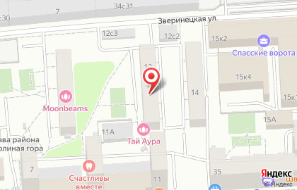 Такси Серенити на Зверинецкой улице на карте