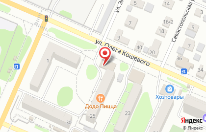 Центр пожарной безопасности на улице Олега Кошевого на карте