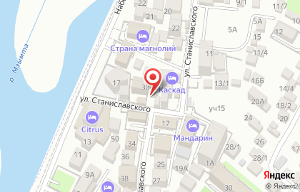 Продовольственный магазин на улице Станиславского на карте
