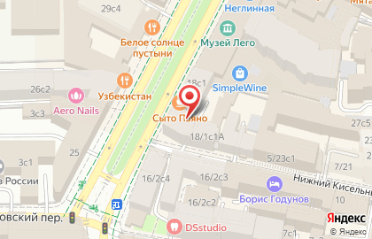 Sarah Pacini в Москве на карте