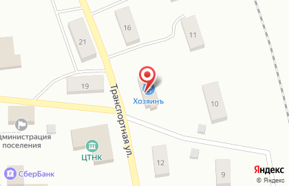 Хозяинъ на Транспортной улице на карте