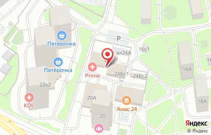 Киоск быстрого питания в Очаково-Матвеевском на карте