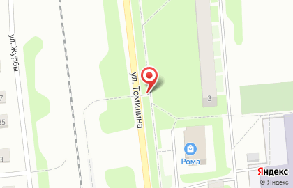 Продуктовый магазин на ул. Томилина, 3а на карте