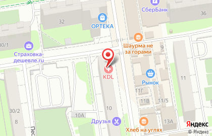 Медицинская лаборатория KDL в Дзержинском районе на карте