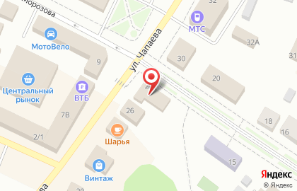 Аптека Губернская на улице Чапаева в Шарье на карте