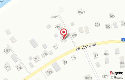 Автосервис Автолайн на улице Цюрупы на карте