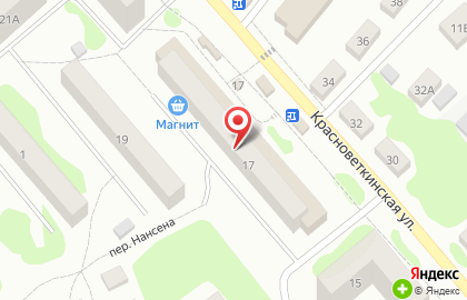 Магазин косметики и бытовой химии Магнит Косметик в Кинешме на карте