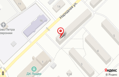 Супермаркет Пятёрочка в Родниках на карте