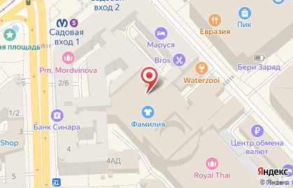 Сеть офф-прайс магазинов Familia в Адмиралтейском районе на карте