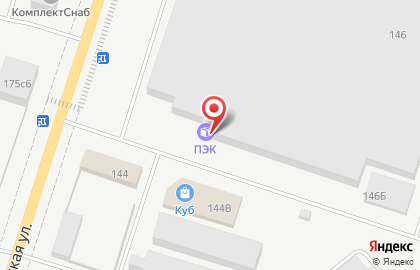 Компания ПЭК на Омской улице на карте