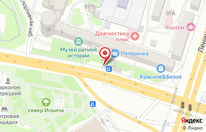 Киоск по продаже печатной продукции в Левобережном районе на карте