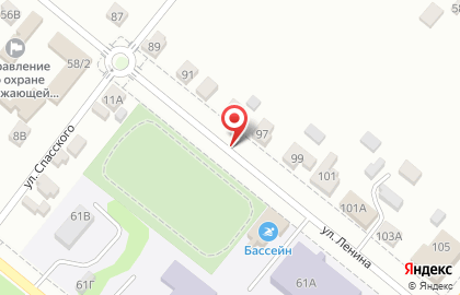 1C на улице Ленина на карте