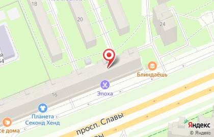 Бистро на проспекте Славы, 16 на карте