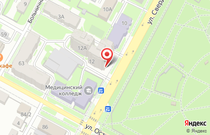Япона Матрена на улице Свердлова на карте
