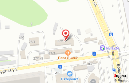 Адвокатский кабинет Кодирова Е.А. в Октябрьском районе на карте