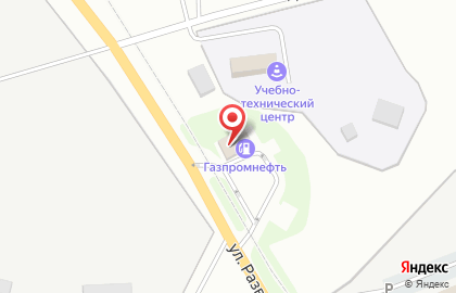 Автомойка Газпромнефть на улице Разведчиков на карте