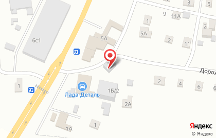 Шиномонтаж №1 на Дорожной на карте